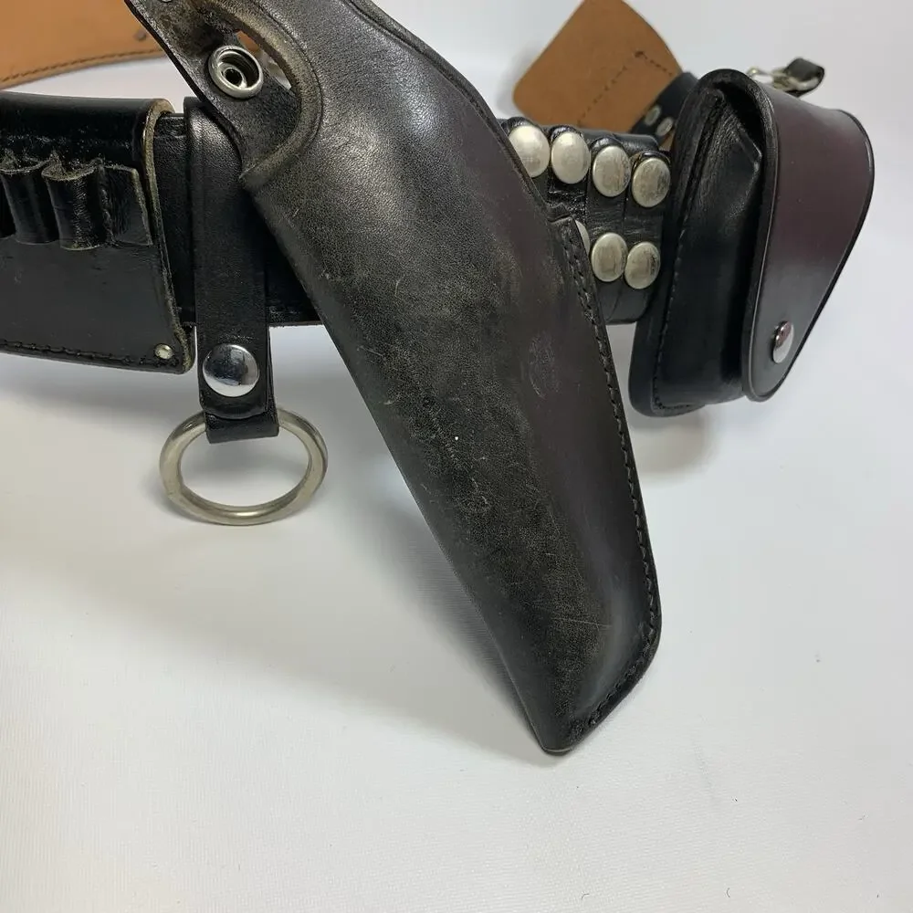 Triple K Mixson 71 Leather Duty Belt Size 36 Black w/ Accessories